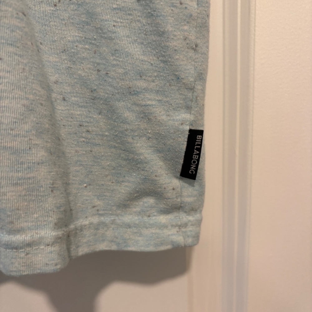 Men's Billabong Heather Baby Blue Polo - Picture 4 of 5